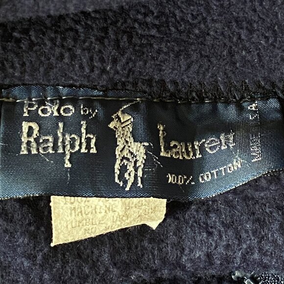 Vintage Polo Ralph Lauren ¼ Zip Fleece Men Sz XL Flag Logo Heritage USA Made - Picture 7 of 8